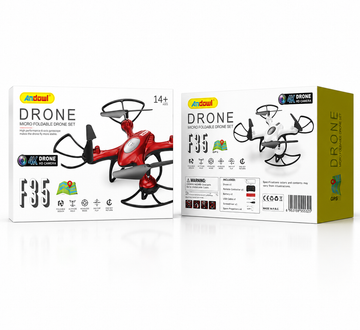 Mini Dronă Pliabilă cu Cameră 4K HD, WiFi FPV, Rază Control 2–3 km, Protecții pentru Elice și Telecomandă