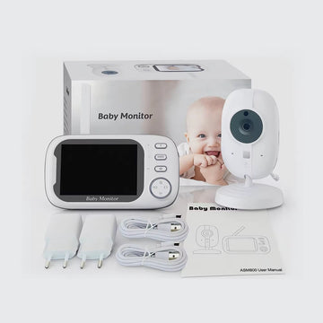 Video Baby Monitor Wireless Frize Q-SX907, Cameră HD, Vedere Nocturnă, Audio Bidirecțional, Temperatură și Cântece de Leagăn