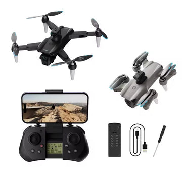 Dronă Pliabilă Frize SKY-91 cu Cameră Duală 8K Ultra HD, Evitare Obstacole, Follow Me, Poziționare Optică și Lumini LED