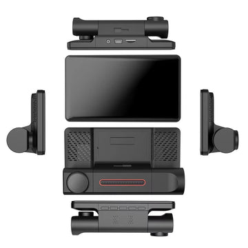 Cameră Bord / Trafic  Full HD cu 3 Camere, Monitorizare Parcare și Night Vision , Card SD , Camera de Spate