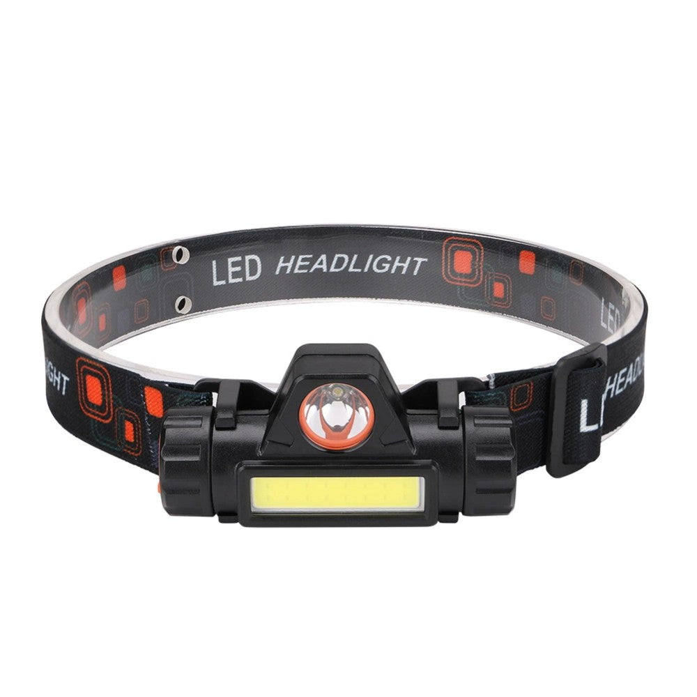 LED fejlámpa 3 W-os akkumulátorral, USB töltéssel
