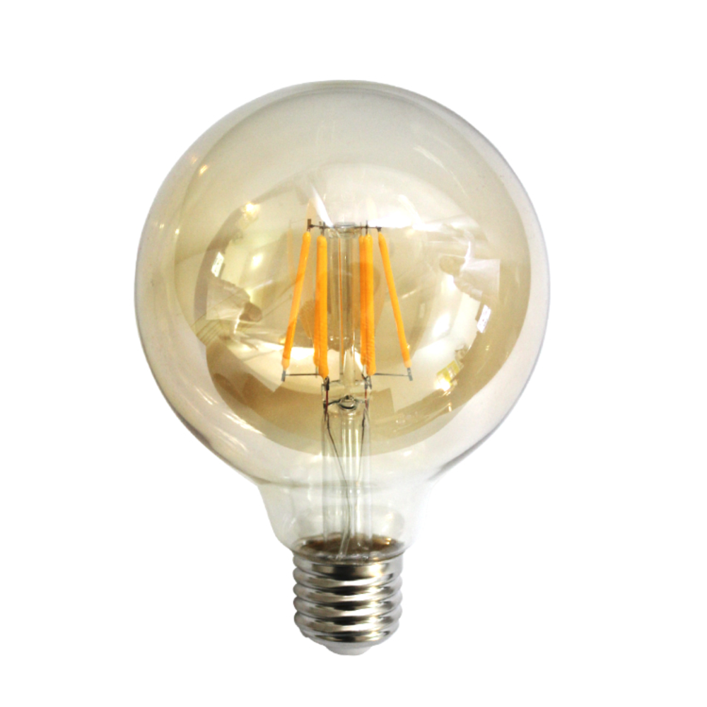 Borostyánsárga LED izzólámpa E27/4W/480LM/2500K G95