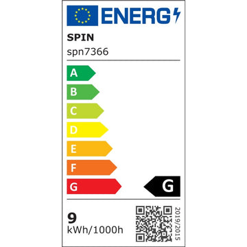 Spot Led Pătrat Cob Alb, 9W=160W, 6500K, Lumină Rece