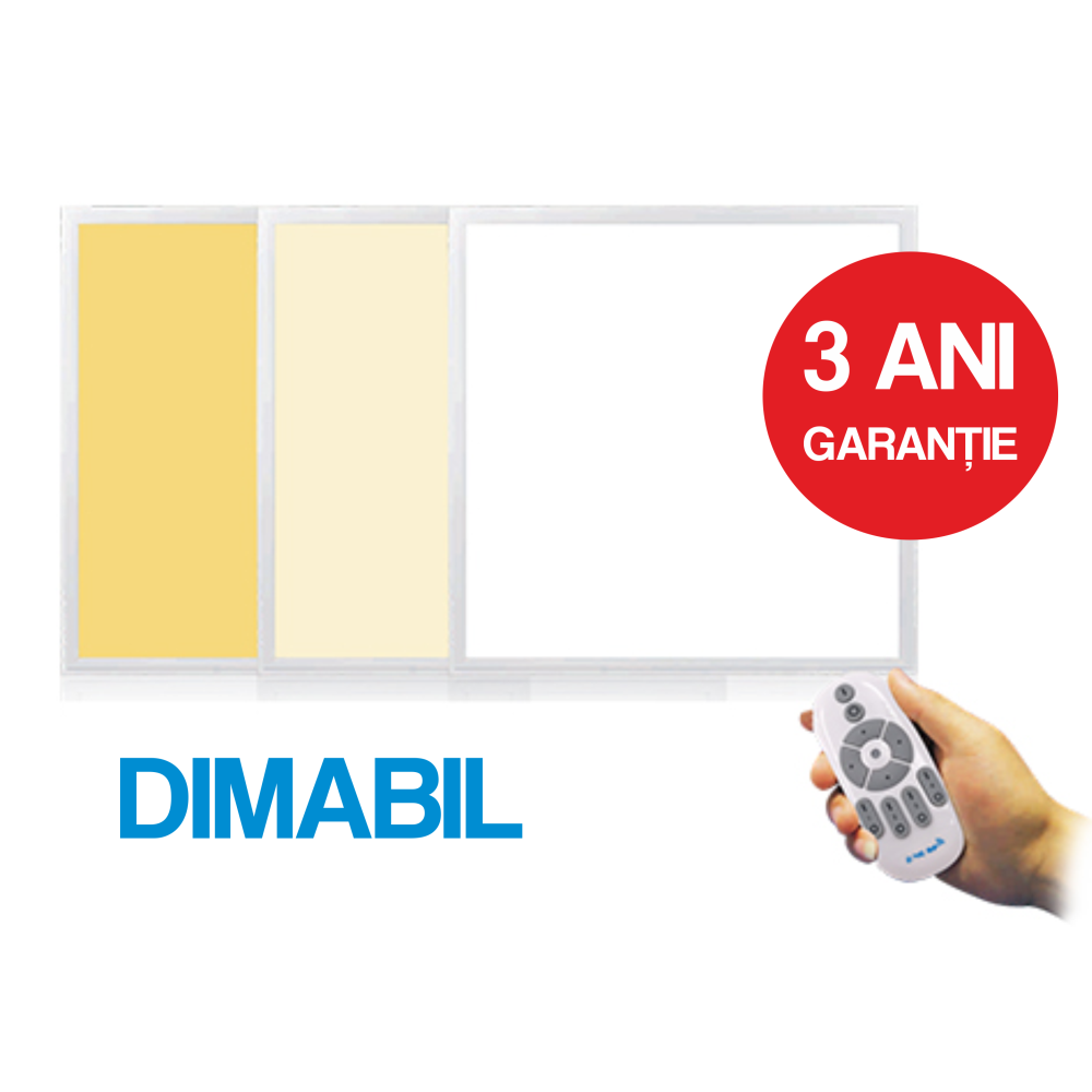 Panou Led Dimabil 595X595X10mm, 2-36W, 3000/4000/6000k