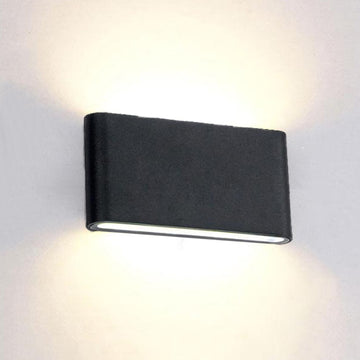 Aplica LED de exterior extra-plata, 12W=75W, 3000K, lumina calda, 1080Lm, IP65