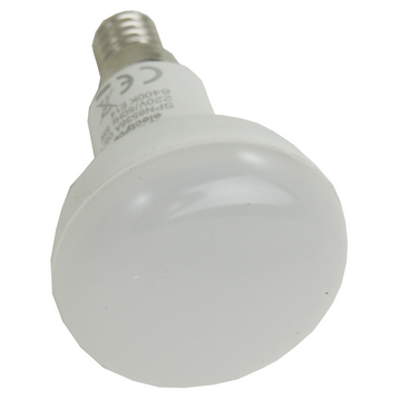 Bec Led E14, model R50, 7W=60W, 6400K, lumina rece