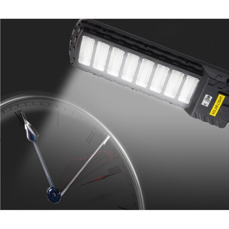Lampa Solara Stradala LED 600W, Senzor de Lumina si Miscare, Telecomanda
