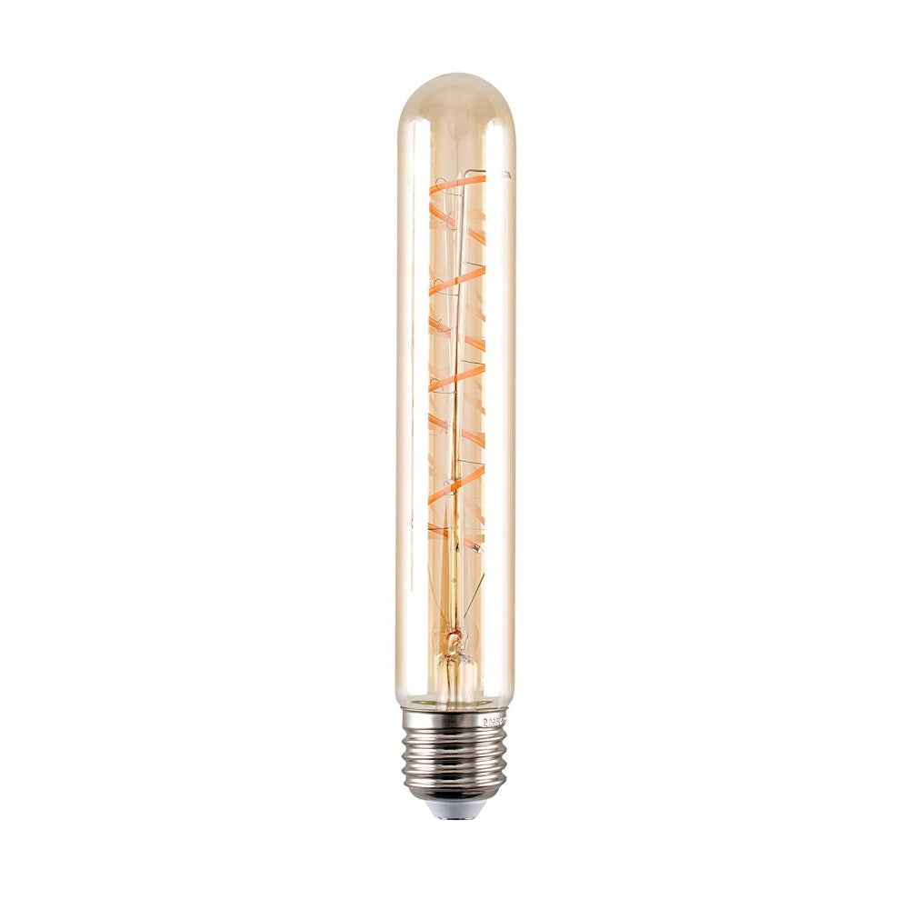 Borostyánsárga LED izzólámpa E27/4W/480LM/2500K T30x185