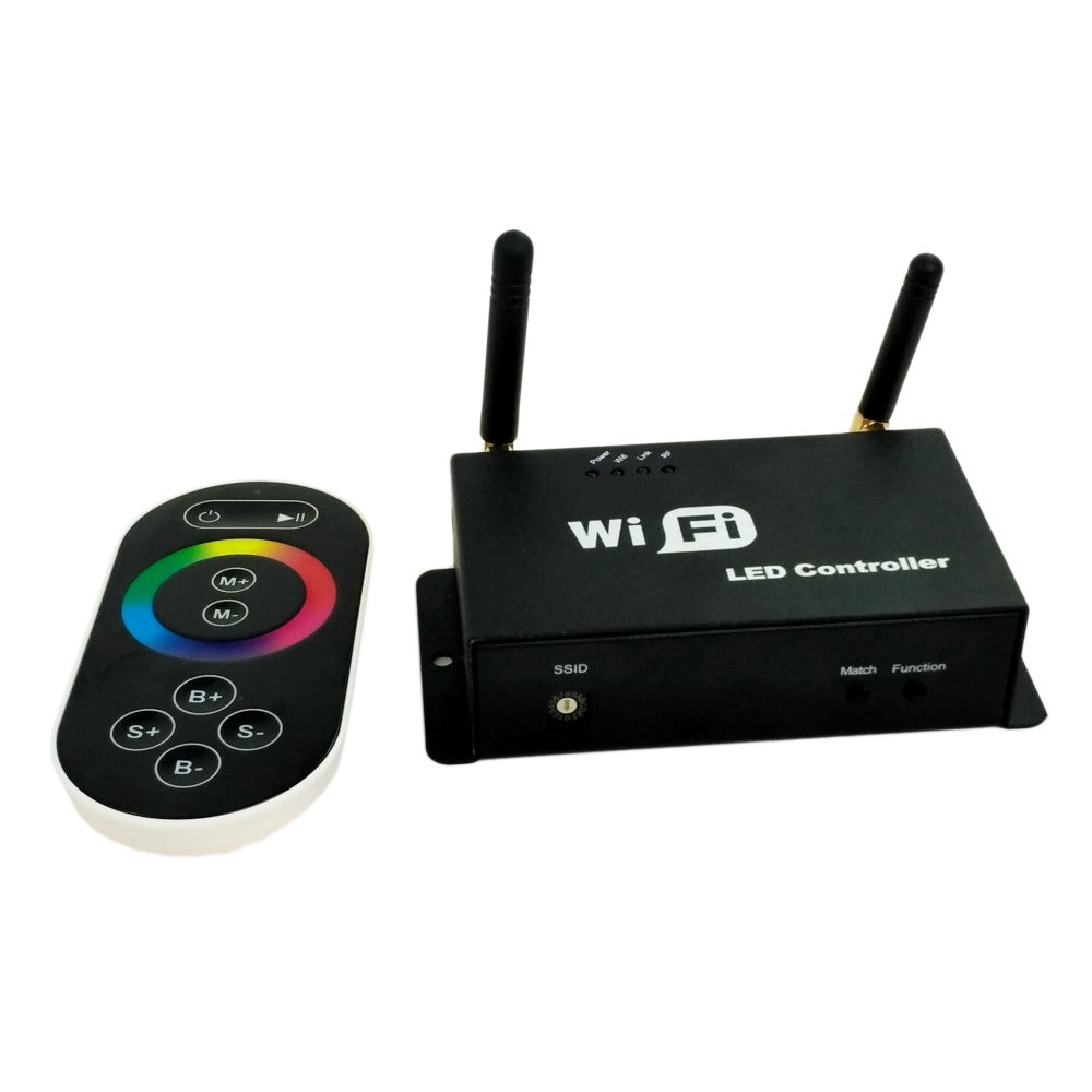 Controller Wireless pentru Banda LED RGB 192W cu Wi-Fi și Telecomandă – Control Inteligent pentru Iluminat Ambient
