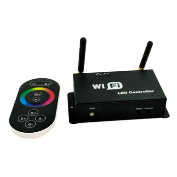 Controller Wireless pentru Banda LED RGB 192W cu Wi-Fi și Telecomandă – Control Inteligent pentru Iluminat Ambient