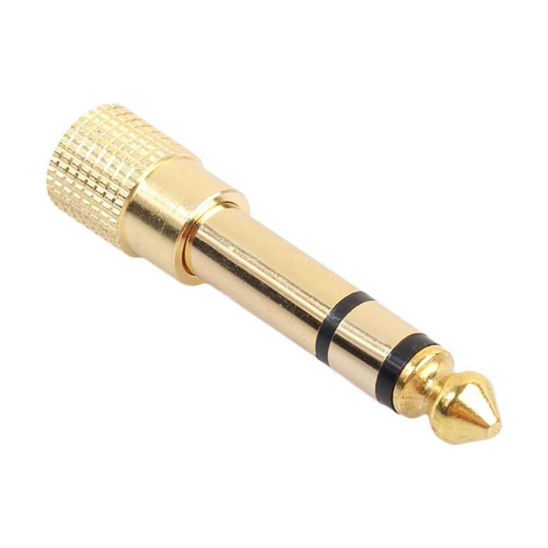 Adaptor Jack 6,3 Tata ST -Jack 3,5 Mama ST Metalic Auriu - Frize