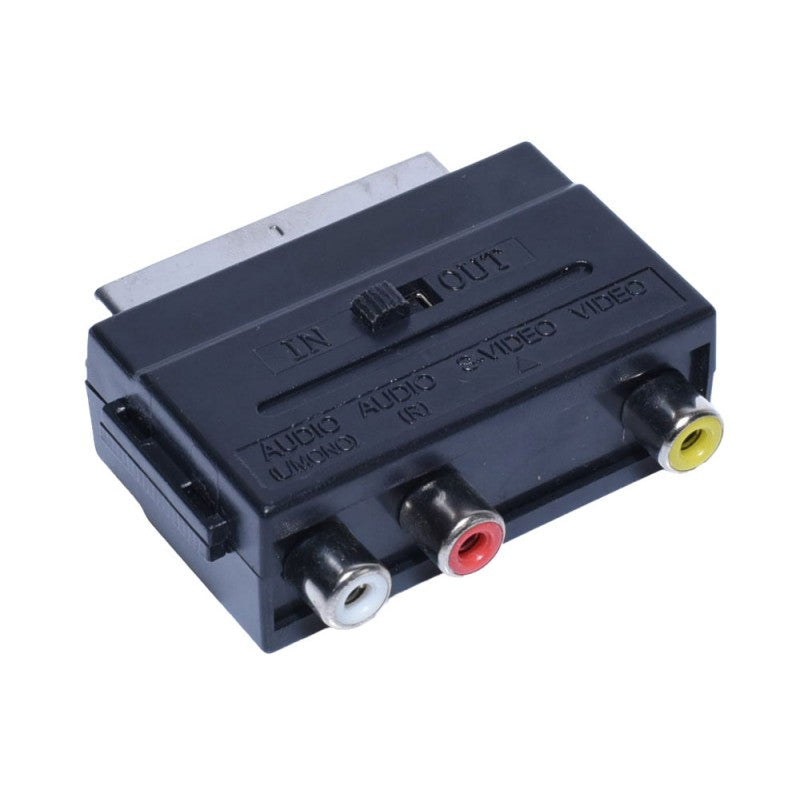 Adaptor Scart-3 RCA cu Intrerupator - Frize