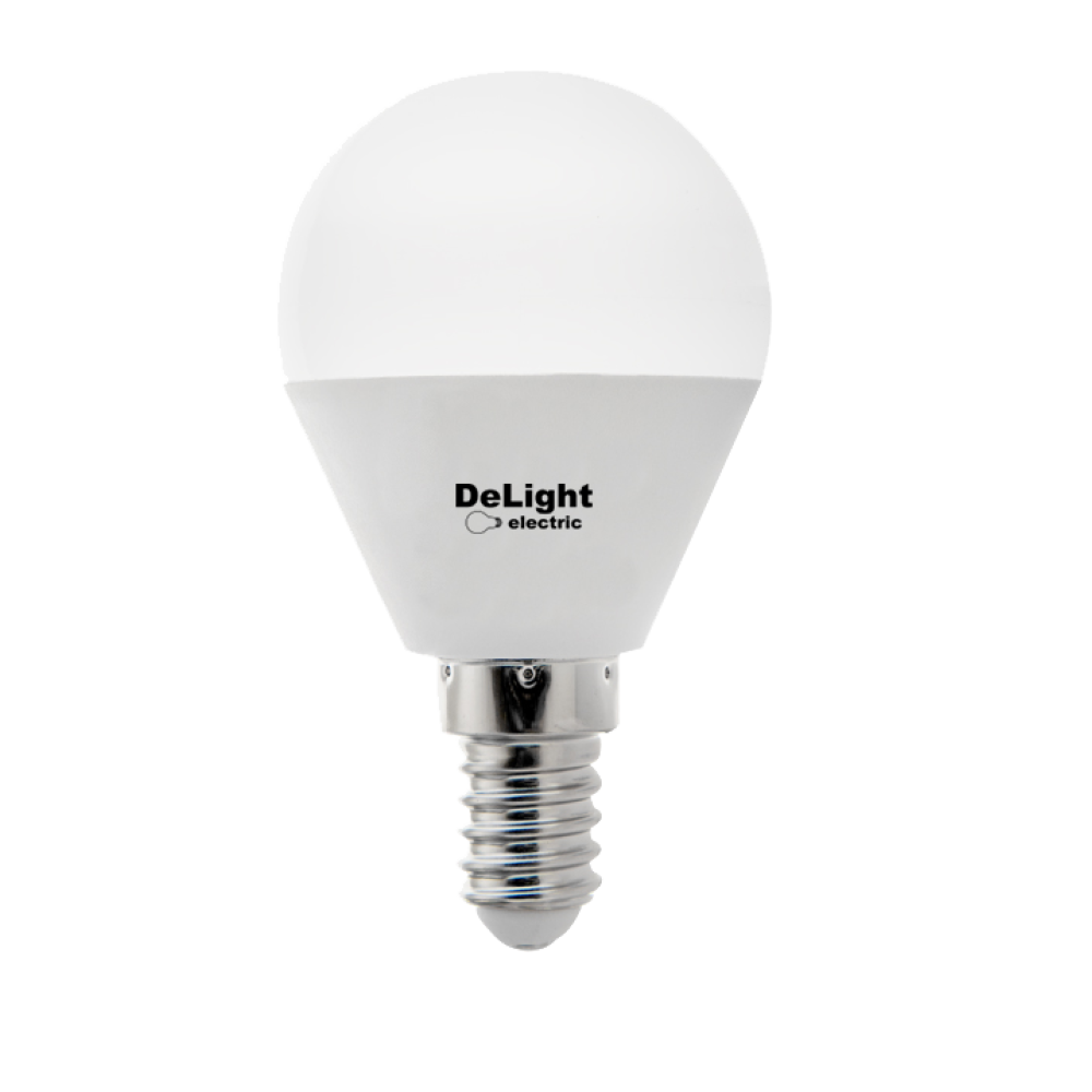 Gömb alakú LED izzó E14, modell G45, 6W=50W, 6500K, hideg fény