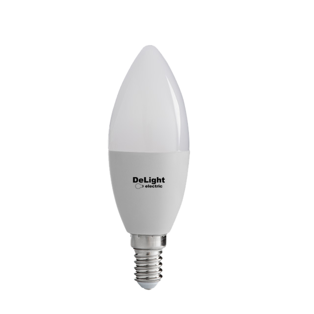 Led gyertyakörte E14, modell C37, 9W=80W, 6400K, hideg fény