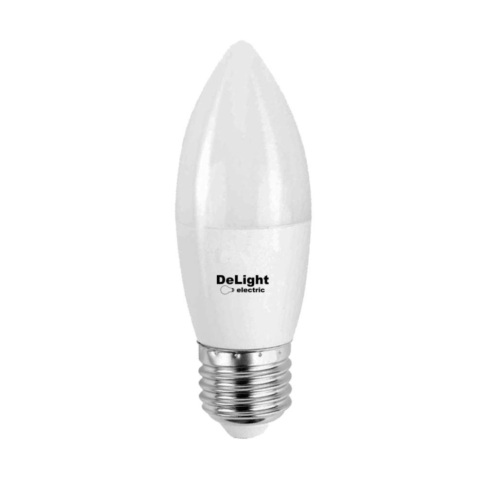 Led gyertyakörte E27 dl C37, 9W=80W, 6400K, hideg fény