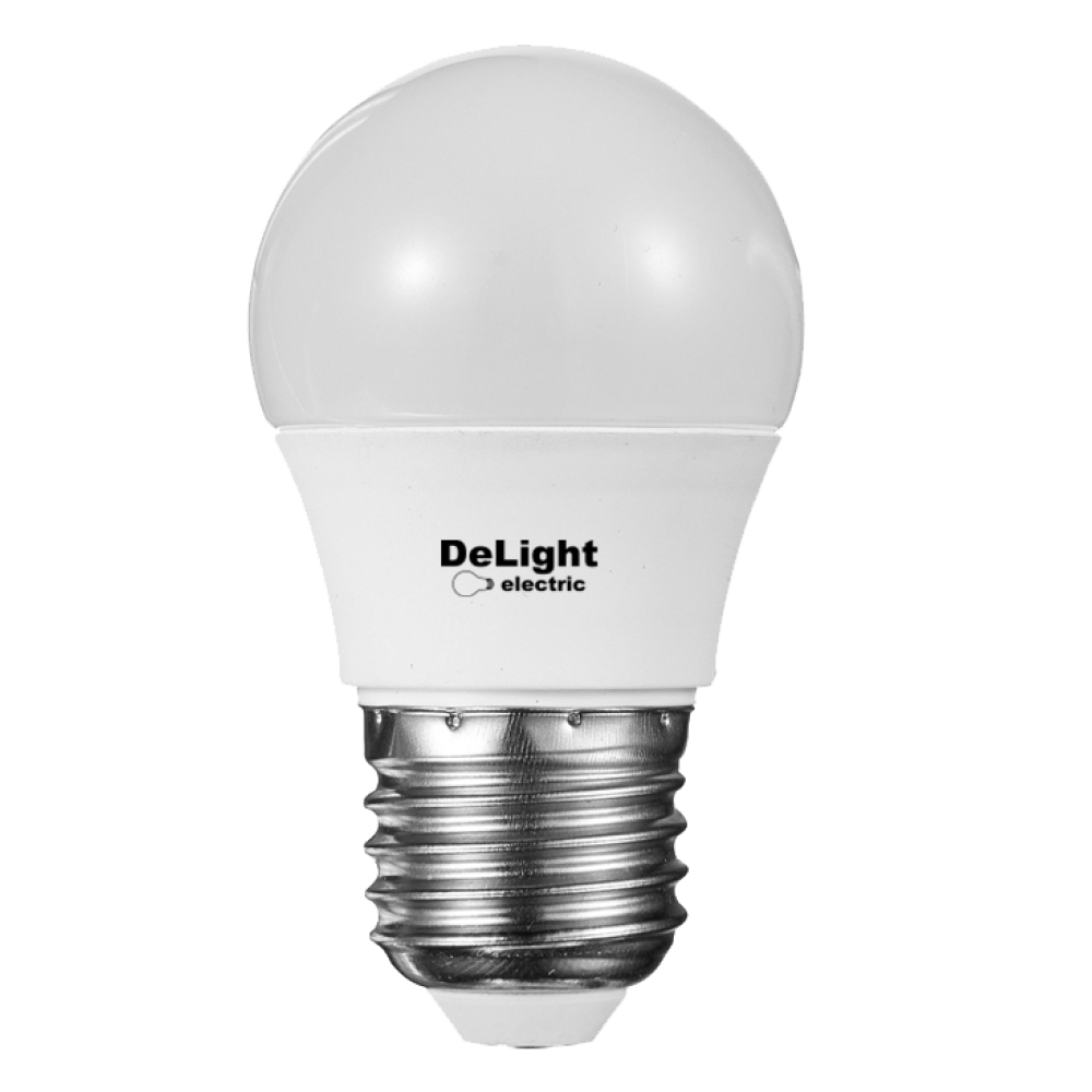 Gömb alakú LED izzó E27, modell G45, 6W=50W, 6500K, hideg fény