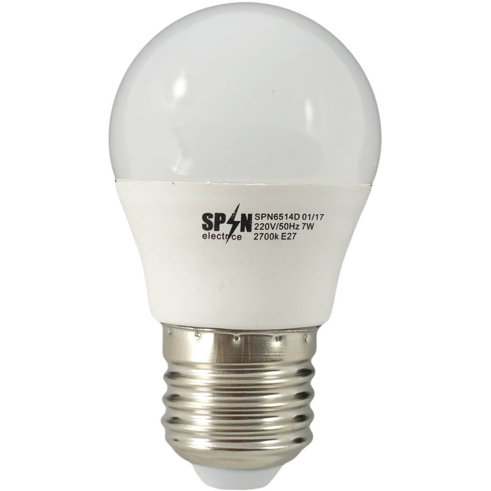 Gömb alakú Led izzó E27, G45 gömbmodell, 7W=60W, 2700K, meleg fény