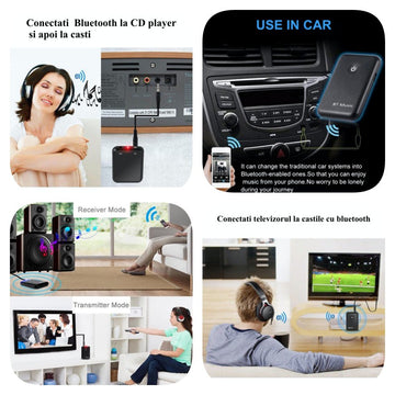 Bluetooth audio vevő és vezeték nélküli adó