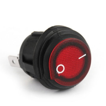 Buton On-Off Rosu cu Cauciuc