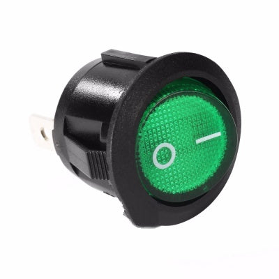 Buton On-Off Verde cu Led