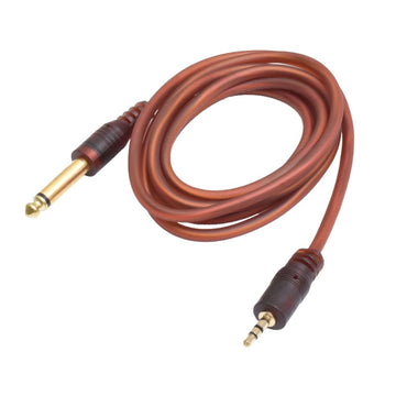 Audiokábel Jack 3,5 mm-es ST dugasz - Jack 6,3 mm-es MO dugó szilikonozott / 1,5 m Pro
