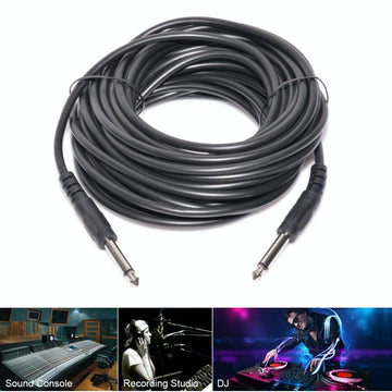 Jack audiokábel 6,3 mm-es dugó-dugasz/10 m