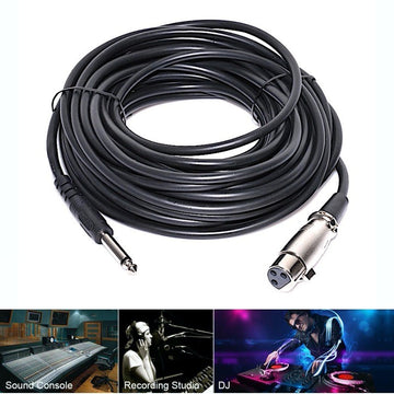 Audiokábel Jack 6,3 mm-es dugó-XLR aljzat/5 m