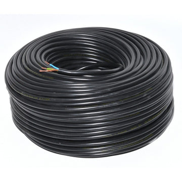 Cablu Electric Litat 3x2,5mm MYYM Negru – Cablaj de Înaltă Calitate pentru Instalări Electrice Domestice și Industriale