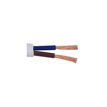 Cablu Electric Plat Alb 2x0,5mm MYYUP – Rola de 100m pentru Instalatii Electrice Rezidentiale