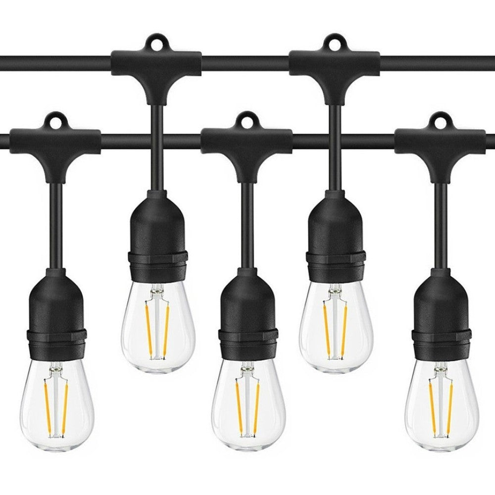 Ghirlandă Luminoasă Interconectabilă E27 cu Pendule, 10m, IP65 – Iluminare Externă pentru Terase, Grădini sau Evenimente
