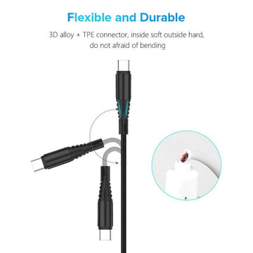 Kábel USB 3.0 - C típusú ruha TREQA, hossza 100 cm