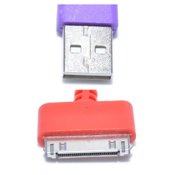 USB kábel - Iphone 4 szövet, hossza 100 cm