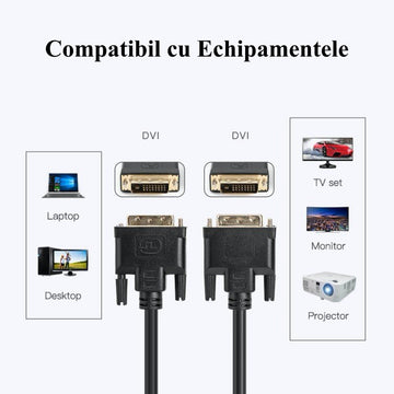 Videokábel DVI D 24+1 - DVI D 24+1/3m