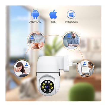 Socket megfigyelő kamera IP-vel - PTZ 360˚ - WiFi és APP / V380