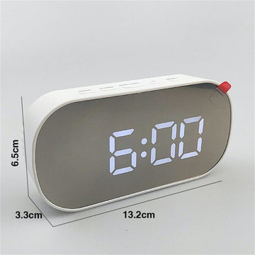 Tükör digitális óra 6506 fehér LED-del