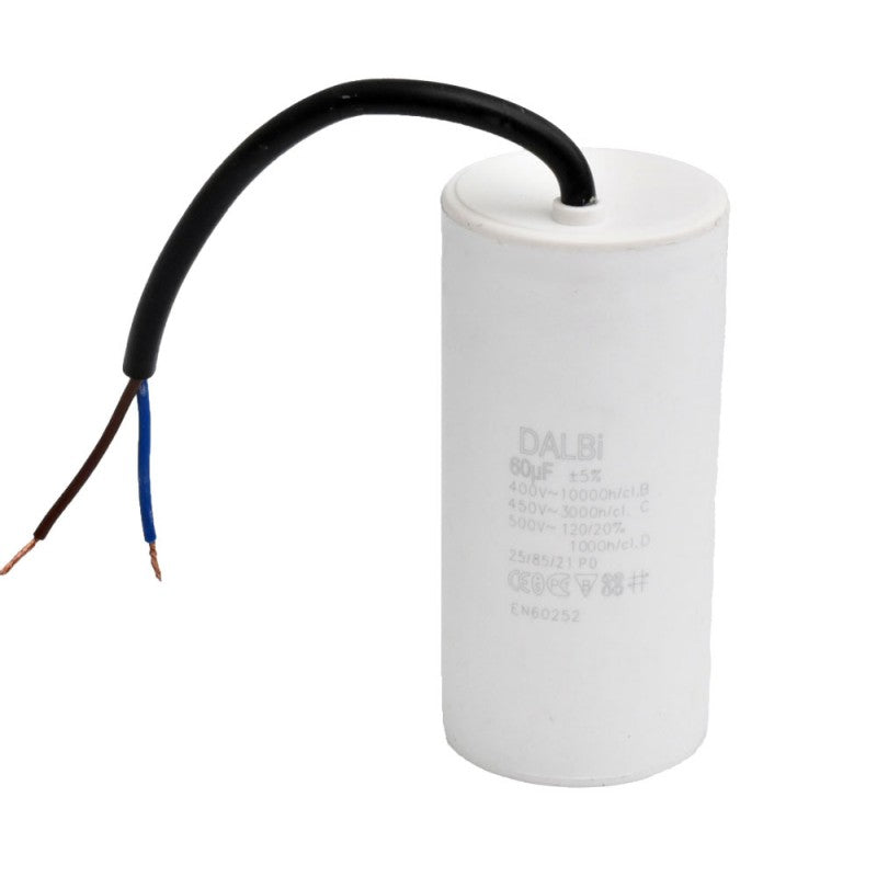 Condensator Pornire Motor 450V - 60uF / Cu Fire
