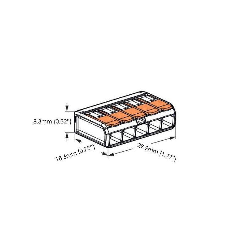 Conector Doza NOU 5 Fire 4KV / 32A, PCT-415 - Frize
