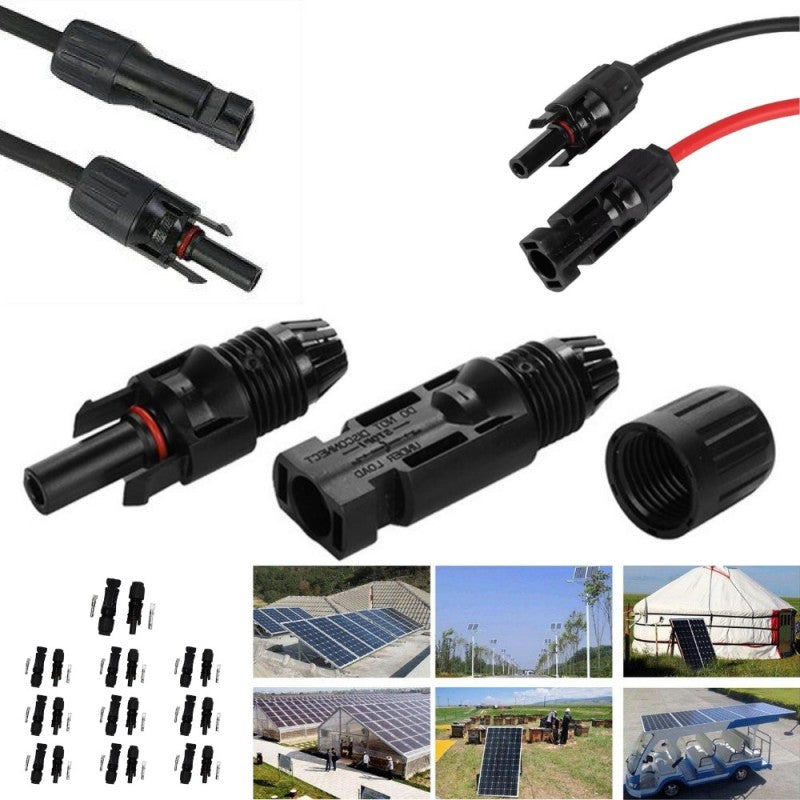 Conector MC4 de Sistem Solar Fotovoltaic-Kit 10 Set F/M - Frize