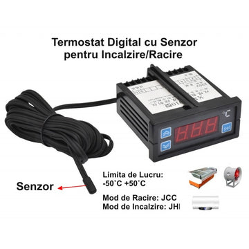 Controler Digital de Temperatură -50˚C până la +50˚C XMK-010 pentru Monitorizarea Precisă a Temperaturii în Medii Industriale și Comerciale