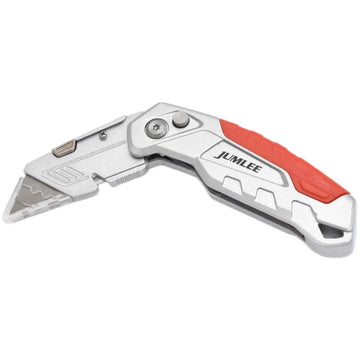 Cutter Profesional Pliabil din Metal cu 4 Lame Interchangeabile – Unelte de Tăiere pentru Birou, Acasă sau Proiecte DIY
