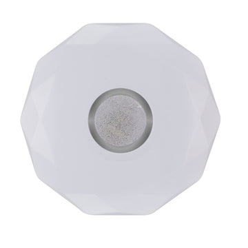 Plafonieră LED Diamant Ø400mm cu Inel Decorativ – 24W, 1680Lm, 6500K pentru Iluminat Modern în Spații Interioare