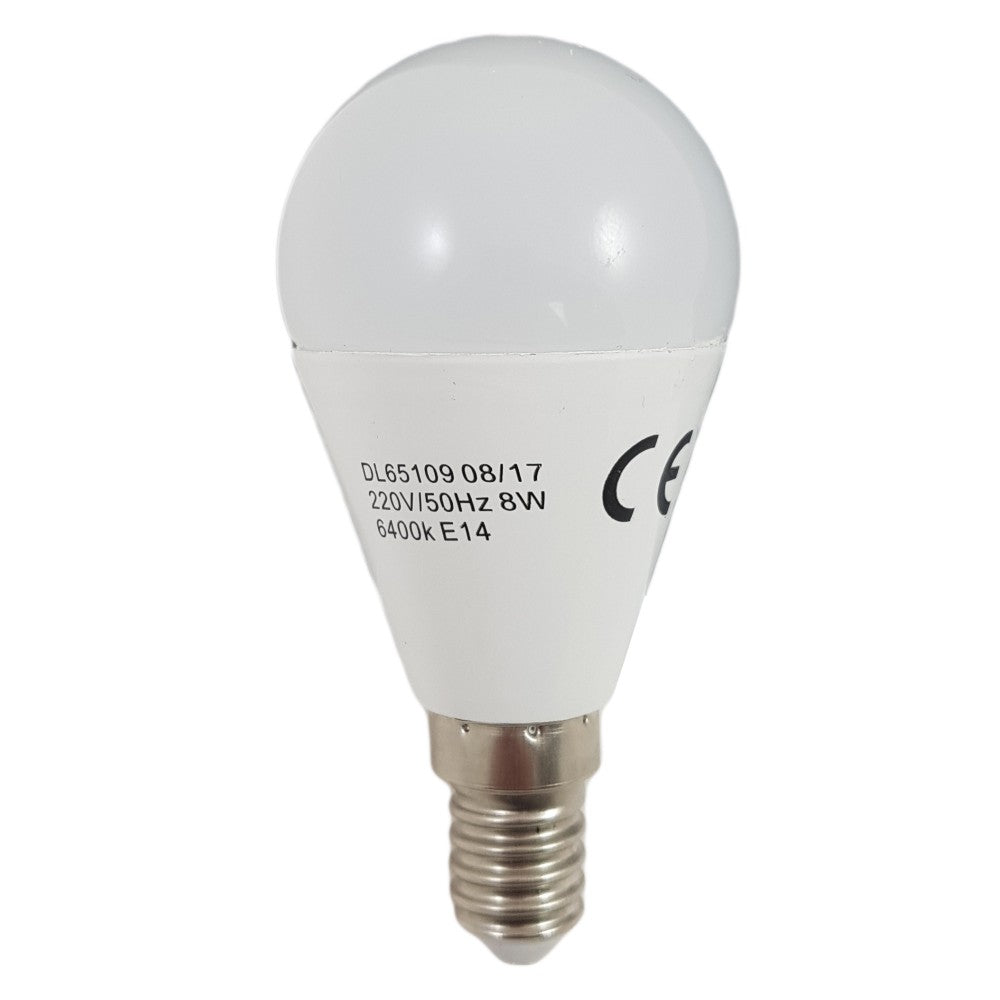 Gömb alakú LED izzó E14, modell G45, 8W=60W, 4100K, semleges fény