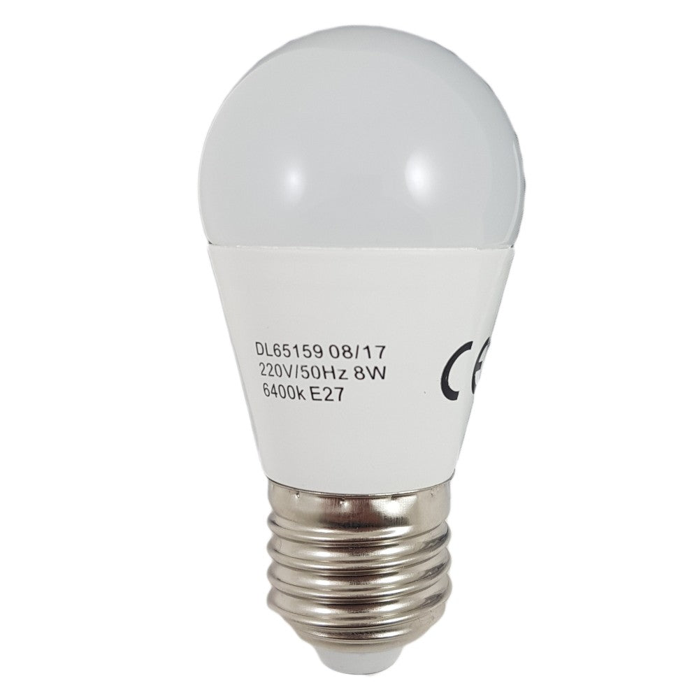 Gömb alakú LED izzó E27, modell G45, 8W=60W, 2700K, meleg fény