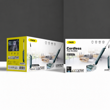 Aspirator Vertical fără Fir Frize Q-XC3, Mop Electric pentru Podele, Curățare Umedă și Uscată, Design 2 în 1