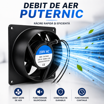 Négyzet-kerek ventilátor 220V-200x200x60mm