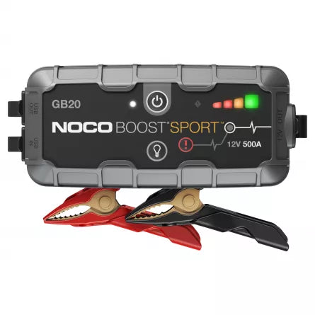 Robot Pornire Auto, Jump Starter Auto Noco GB20, 12V Portabil, Curent Pornire 500A, Baterie Litiu-Ion
