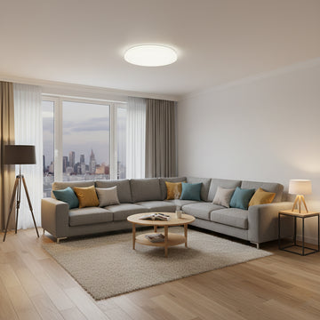 Plafonieră LED Slim Milky 24W, Ø380x65 mm, 4000K, Lumină Neutră