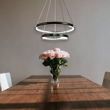 Lustră LED Ajustabilă, 85W, 3500lm, 3000K-6500K, Telecomandă IR, 400x600mm