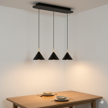 Lustră LED Gemini, Cafenie, 24W, 1900LM, 3000K-6500K