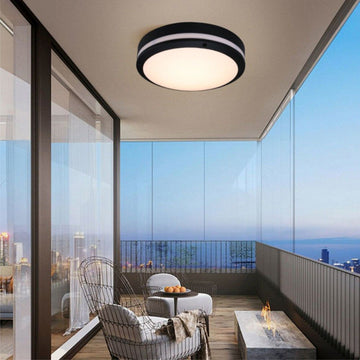 Plafonieră LED IP65 3000lm, 300x55mm, 3CCT 2700K-4100K-6500K, Neagră